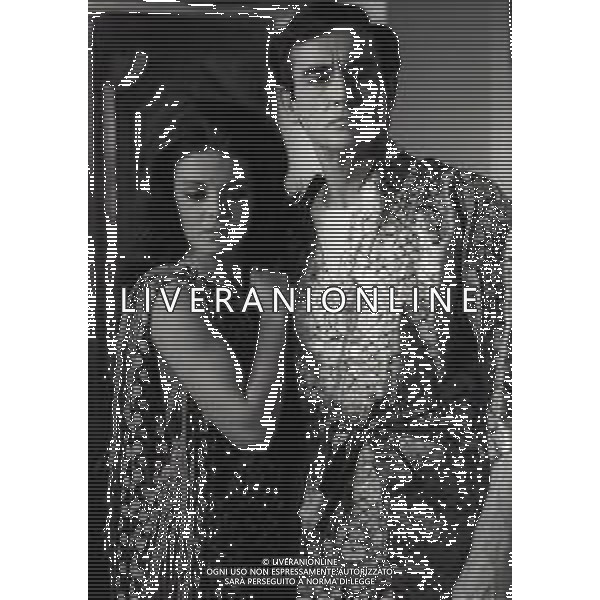 RETROSPETTIVA VITTORIO GASSMAN ATTORE NELLA FOTO VITTORIO GASSMAN NELL\'ANNO 1969 NEL FILM“IL DIVORZIO“ CON HELENA ROONE AG ALDO LIVERANI SAS  