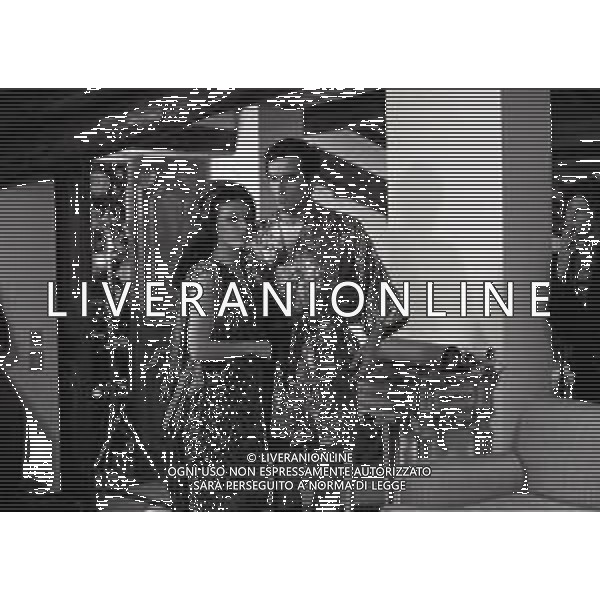 RETROSPETTIVA VITTORIO GASSMAN ATTORE NELLA FOTO VITTORIO GASSMAN NELL\'ANNO 1969 NEL FILM“IL DIVORZIO“ CON HELENA ROONE AG ALDO LIVERANI SAS 