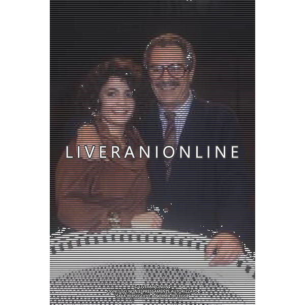 NINO ( Saturnino ) MANFREDI, ATTORE E REGISTA ITALIANO - RETROSPETTIVA NELLA FOTO CON LA FIGLIA ROBERTA NEL 1985 ©ARCHIVIO /AGENZIA ALDO LIVERANI SAS