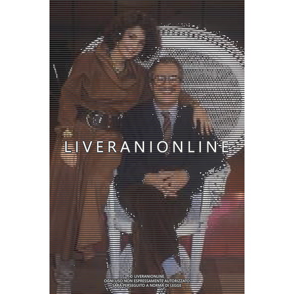 NINO ( Saturnino ) MANFREDI, ATTORE E REGISTA ITALIANO - RETROSPETTIVA NELLA FOTO CON LA FIGLIA ROBERTA NEL 1985 ©ARCHIVIO /AGENZIA ALDO LIVERANI SAS
