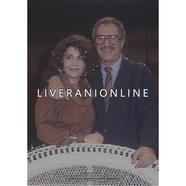 NINO ( Saturnino ) MANFREDI, ATTORE E REGISTA ITALIANO - RETROSPETTIVA NELLA FOTO CON LA FIGLIA ROBERTA NEL 1985 ©ARCHIVIO /AGENZIA ALDO LIVERANI SAS