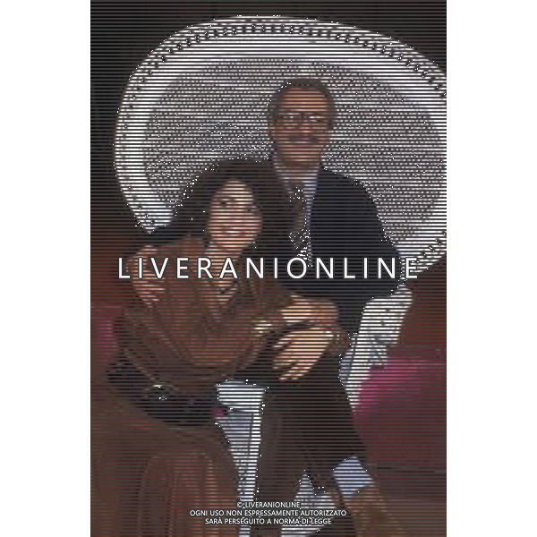 NINO ( Saturnino ) MANFREDI, ATTORE E REGISTA ITALIANO - RETROSPETTIVA NELLA FOTO CON LA FIGLIA ROBERTA NEL 1985 ©ARCHIVIO /AGENZIA ALDO LIVERANI SAS