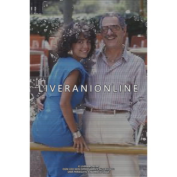 NINO ( Saturnino ) MANFREDI, ATTORE E REGISTA ITALIANO - RETROSPETTIVA NELLA FOTO CON LA FIGLIA ROBERTA NEL 1985 ©ARCHIVIO /AGENZIA ALDO LIVERANI SAS