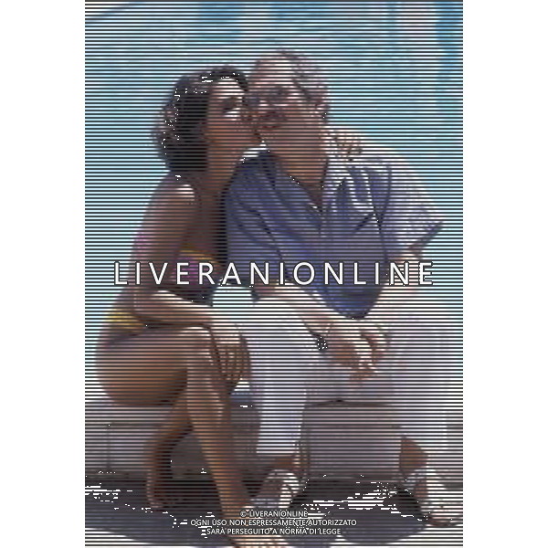 NINO ( Saturnino ) MANFREDI, ATTORE E REGISTA ITALIANO - RETROSPETTIVA NELLA FOTO CON LA FIGLIA ROBERTA ©ARCHIVIO /AGENZIA ALDO LIVERANI SAS