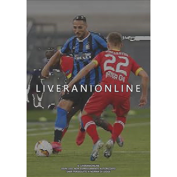 UEFA - EUROPA LEAGUE Germania Quarti di Finale 10/08/2020 Inter - Bayer Leverkusen nella foto: D’ambrosio Danilo (f.c.Internazionale) D. Sinkgraven (Leverkusen) ©Claudio Zamagni/Agenzia Aldo Liverani D’ambrosio Danilo (f.c.Internazionale) D. Sinkgraven (Leverkusen) during UEFA EUROPA LEAGUE Germany Quarter-Finals match between F.C. Internazionale and Bayer Leverkusen at Merkur Spiel-Arena in Dusseldorf on August 10 2020. photo credit by Claudio Zamagni/Aldo Liverani Photo Agency/AGENZIA ALDO LIVERANI SAS