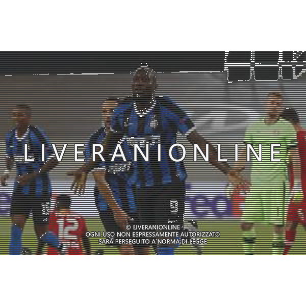 UEFA - EUROPA LEAGUE Germania Quarti di Finale 10/08/2020 Inter - Bayer Leverkusen nella foto: esultanza dopo il gol di Lukaku Romelu (f.c.Internazionale)dopo il goal ©Claudio Zamagni/Agenzia Aldo Liverani Lukaku Romelu (f.c.Internazionale) celebrates after scoring a goal during UEFA EUROPA LEAGUE Germany Quarter-Finals match between F.C. Internazionale and Bayer Leverkusen at Merkur Spiel-Arena in Dusseldorf on August 10 2020. photo credit by Claudio Zamagni/Aldo Liverani Photo Agency/AGENZIA ALDO LIVERANI SAS