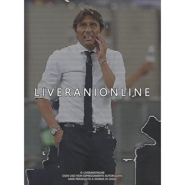 UEFA - EUROPA LEAGUE Germania Quarti di Finale 10/08/2020 Inter - Bayer Leverkusen nella foto: Mister Antonio Conte (f.c.Internazionale) ©Claudio Zamagni/Agenzia Aldo Liverani Mister Antonio Conte (f.c.Internazionale) during UEFA EUROPA LEAGUE Germany Quarter-Finals match between F.C. Internazionale and Bayer Leverkusen at Merkur Spiel-Arena in Dusseldorf on August 10 2020. photo credit by Claudio Zamagni/Aldo Liverani Photo Agency/AGENZIA ALDO LIVERANI SAS