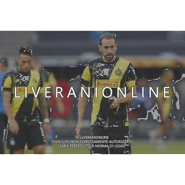 UEFA - EUROPA LEAGUE Germania Quarti di Finale 10/08/2020 Inter - Bayer Leverkusen nella foto: Godin Diego (f.c.Internazionale) Martinez Lautaro (f.c.Internazionale) durante il riscaldamento ©Claudio Zamagni/Agenzia Aldo Liverani Godin Diego (f.c.Internazionale) Martinez Lautaro (f.c.Internazionale) during warmup of UEFA EUROPA LEAGUE Germany Quarter-Finals match between F.C. Internazionale and Bayer Leverkusen at Merkur Spiel-Arena in Dusseldorf on August 10 2020. photo credit by Claudio Zamagni/Aldo Liverani Photo Agency/AGENZIA ALDO LIVERANI SAS