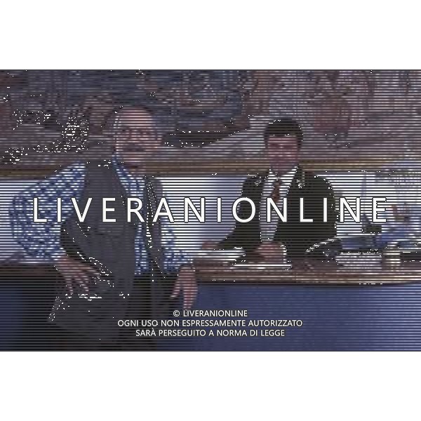 \'LINDA E IL BRIGADIERE\' SERIE TELEVISIVA DEL 1997 NELLA FOTO NINO MANFREDI SUL SET DURANTE LE RIPRESE ©ARCHIVIO /AGENZIA ALDO LIVERANI SAS