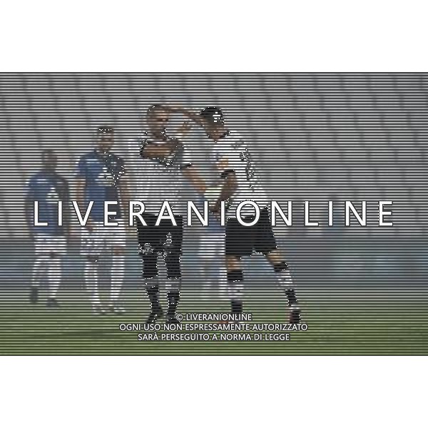 Playoff - Spezia vs Chievo - Campionato di Calcio Serie B 2019/2020, 11 agosto 2020 La Spezia, Italia Nella foto: Andrej Galabinov (Spezia) esultanza gol @LM/Matteo Papini AG ALDO LIVERANI SAS