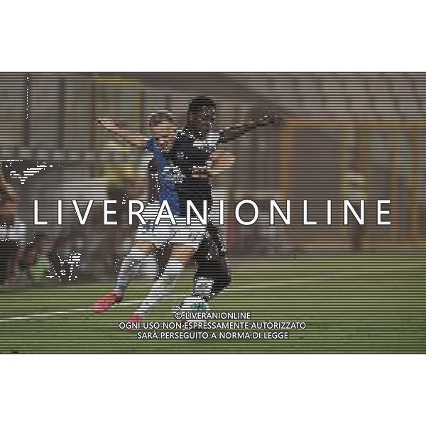Playoff - Spezia vs Chievo - Campionato di Calcio Serie B 2019/2020, 11 agosto 2020 La Spezia, Italia Nella foto: Dickmann (Chievo) in azione contrastato da Gyasi (Spezia) @LM/Matteo Papini AG ALDO LIVERANI SAS
