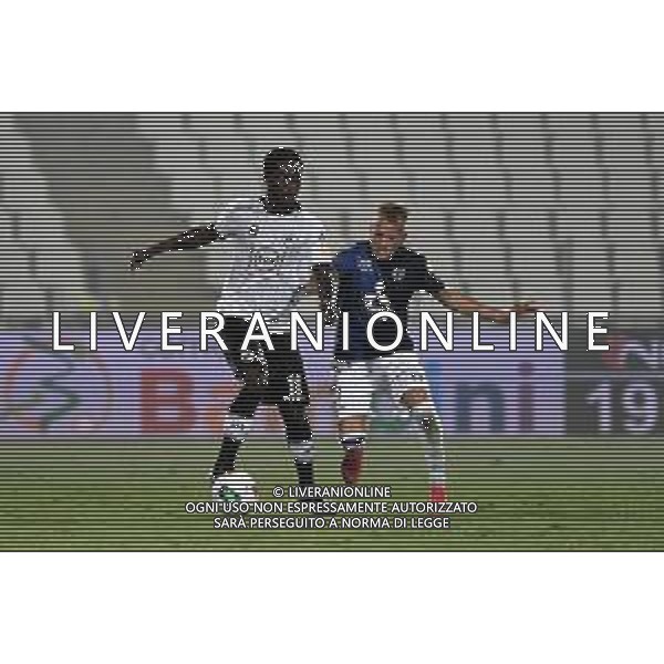 Playoff - Spezia vs Chievo - Campionato di Calcio Serie B 2019/2020, 11 agosto 2020 La Spezia, Italia Nella foto: Gyasi (Spezia) in azione contrastato da Dickmann (Chievo Verona) @LM/Matteo Papini AG ALDO LIVERANI SAS