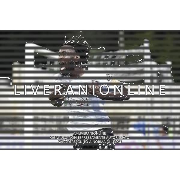 Playoff - Spezia vs Chievo - Campionato di Calcio Serie B 2019/2020, 11 agosto 2020 La Spezia, Italia Nella foto: Nzola (Spezia) esultanza terzo gol @LM/Matteo Papini AG ALDO LIVERANI SAS