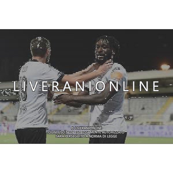 Playoff - Spezia vs Chievo - Campionato di Calcio Serie B 2019/2020, 11 agosto 2020 La Spezia, Italia Nella foto: Nzola (Spezia) esultanza terzo gol @LM/Matteo Papini AG ALDO LIVERANI SAS