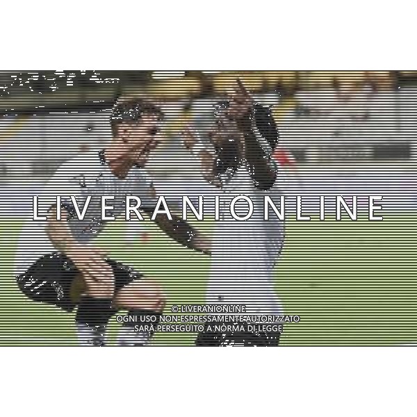 Playoff - Spezia vs Chievo - Campionato di Calcio Serie B 2019/2020, 11 agosto 2020 La Spezia, Italia Nella foto: Nzola (Spezia) esultanza terzo gol @LM/Matteo Papini AG ALDO LIVERANI SAS