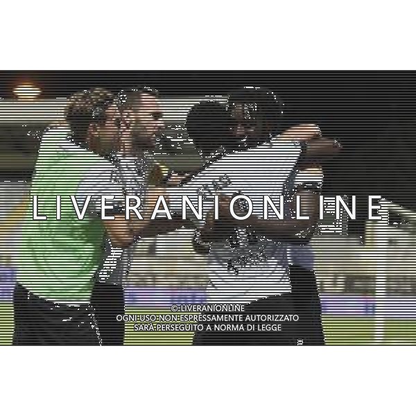 Playoff - Spezia vs Chievo - Campionato di Calcio Serie B 2019/2020, 11 agosto 2020 La Spezia, Italia Nella foto: Nzola (Spezia) esultanza terzo gol @LM/Matteo Papini AG ALDO LIVERANI SAS