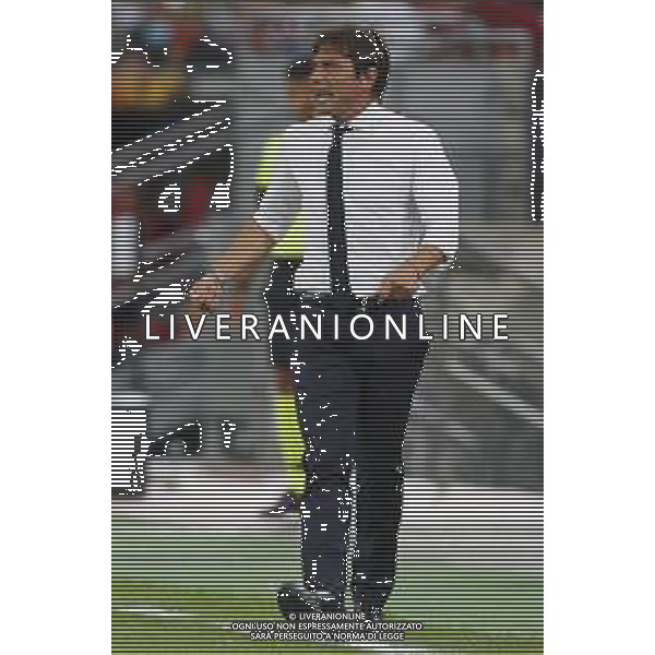 UEFA - EUROPA LEAGUE Germania Quarti di Finale 10/08/2020 Inter - Bayer Leverkusen nella foto: Mister Antonio Conte (f.c.Internazionale) ©Claudio Zamagni/Agenzia Aldo Liverani Mister Antonio Conte (f.c.Internazionale) during UEFA EUROPA LEAGUE Germany Quarter-Finals match between F.C. Internazionale and Bayer Leverkusen at Merkur Spiel-Arena in Dusseldorf on August 10 2020. photo credit by Claudio Zamagni/Aldo Liverani Photo Agency/AGENZIA ALDO LIVERANI SAS