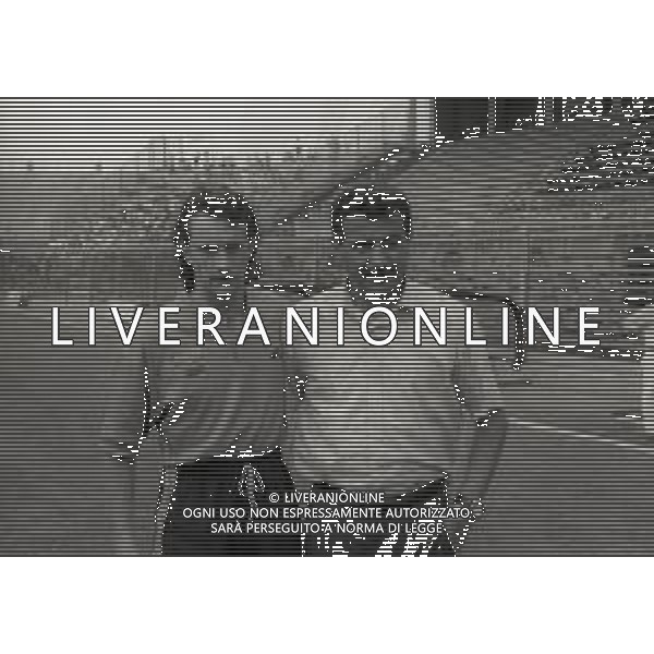 1994 BERGAMO RADUNO ESTIVO ATALANTA CALCIO PRECAMPIONATO ALLO STADIO NELLA FOTO MAURIZIO GANZ E EMILIANO MONDONICO AG ALDO LIVERANI SAS
