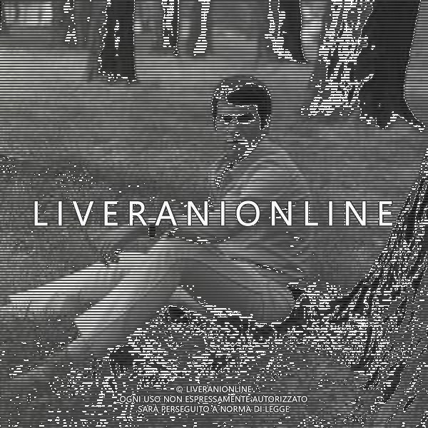 RETROSPETTIVA MARIO TESSUTO CANTANTE NELLA FOTO MARIO TESSUTO A MILANO NELL\'ANNO 1967  AG ALDO LIVERANI SAS 