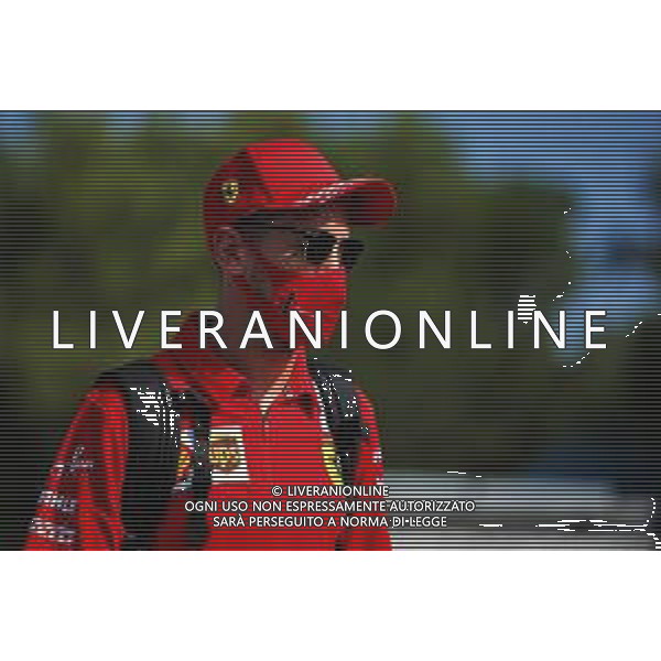 Sebastian Vettel (GER) Ferrari. 13.08.2020. Formula 1 World Championship, Rd 6, Spanish Grand Prix, Barcelona, Spain, Preparation Day. - www.xpbimages.com, EMail: requests@xpbimages.com © Copyright: Filipe / XPB Images/AGENZIA ALDO LIVERANI SAS - ITALY ONLY EDITORIAL USE ONLY