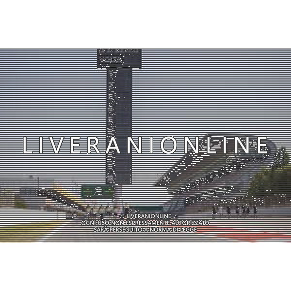 Esteban Ocon (FRA) Renault F1 Team walks the circuit with the team. 13.08.2020. Formula 1 World Championship, Rd 6, Spanish Grand Prix, Barcelona, Spain, Preparation Day. - www.xpbimages.com, EMail: requests@xpbimages.com © Copyright: Bearne / XPB Images/AGENZIA ALDO LIVERANI SAS - ITALY ONLY EDITORIAL USE ONLY