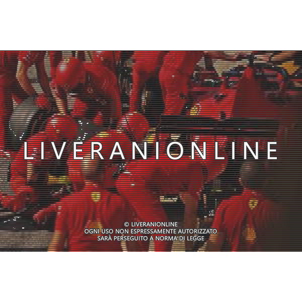 Ferrari practices a pit stop. 14.08.2020 Formula 1 World Championship, Rd 6, Spanish Grand Prix, Barcelona, Spain, Practice Day. - www.xpbimages.com, EMail: requests@xpbimages.com © Copyright: Filipe / XPB Images/AGENZIA ALDO LIVERANI SAS - ITALY ONLY EDITORIAL USE ONLY