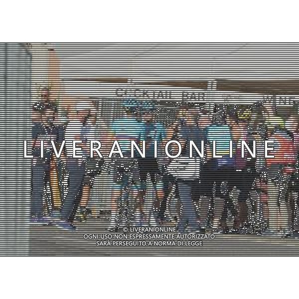 15-08-2020 Giro Di Lombardia; 2020, Astana; Fuglsang, Jacob; Vlasov, Aleksandr; Como; ©SIROTTI / AGENZIA ALDO LIVERANI SAS