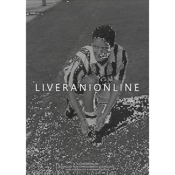 RETROSPETTIVA ROBERTO BAGGIO CALCIATORE NELLA FOTO ROBERTO BAGGIO NEL\'ANNO 1992-1993 CON LA MAGLIA DELLA JUVENTUS  AG ALDO LIVERANI SAS 