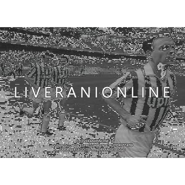 RETROSPETTIVA ROBERTO BAGGIO CALCIATORE NELLA FOTO ROBERTO BAGGIO NEL\'ANNO 1990-1991 CON LA MAGLIA DELLA JUVENTUS CON PIERLUIGI CASIRAGHI E SALVATORE SCHILLACI AG ALDO LIVERANI SAS  