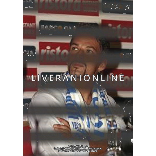 RETROSPETTIVA ROBERTO BAGGIO CALCIATORE NELLA FOTO ROBERTO BAGGIO 14-09-2000 ALLA PRESENTAZIONE A BRESCIA AG ALDO LIVERANI SAS 