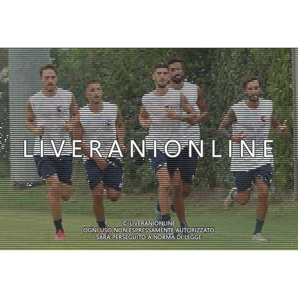 IMOLA 18 08 2020 IMOLESE CALCIO SERIE C PRIMO ALLENAMENTI NELLA FOTO LORENZO CHECCHI ANTONI D\'ALENA INGROSSO GABRIELE FILIPPO CARINI E FILIPPO BOCCARDI FOTO GIANNI SANNA-AG ALDO LIVERANI SAS