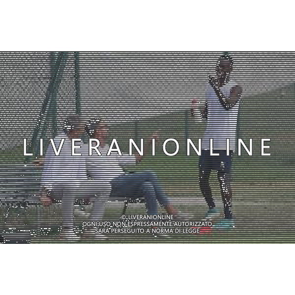IMOLA 18 08 2020 IMOLESE CALCIO SERIE C PRIMO ALLENAMENTI NELLA FOTO MORENO ZOCCHI MARCO MONTANARI CON SALL ABDOULLAYE FOTO GIANNI SANNA-AG ALDO LIVERANI SAS