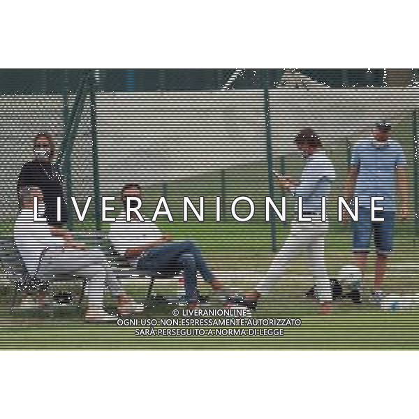 IMOLA 18 08 2020 IMOLESE CALCIO SERIE C PRIMO ALLENAMENTI NELLA FOTO MORENO ZOCCHI FIORELLA POGGI MARCO MOTANARI DG LORENZO SPAGNOLI PRESIDENTE E MATTIA GRANDI FOTO GIANNI SANNA-AG ALDO LIVERANI SAS
