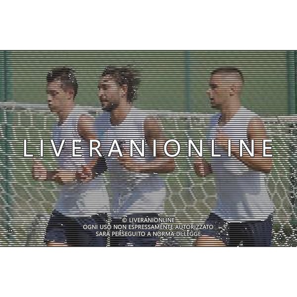 IMOLA 19 08 2020 IMOLESE CALCIO SERIE C SECONDO ALLENAMENTO NELLA FOTO DA SINISTRA EMMANUELE TORASI FILIPPO BOCCARDI E ANTONIO D\'ALENA ©SANNA / AGENZIA ALDO LIVERANI SAS