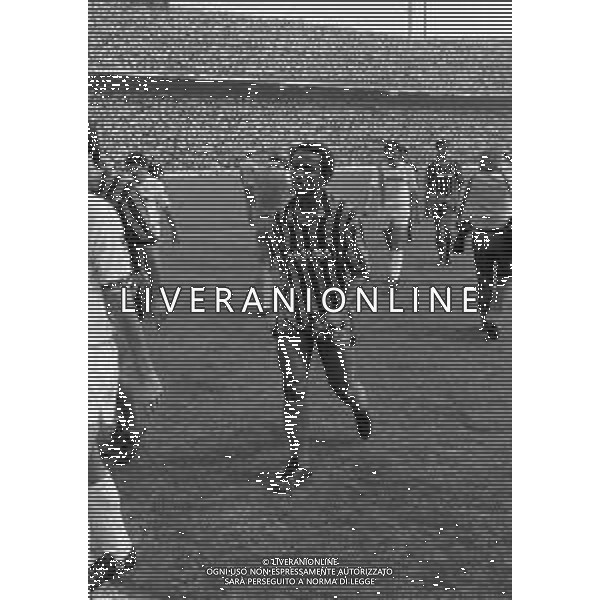 RETROSPETTIVA JUARY CALCIATORE NELLA FOTO JUARY CON LA MAGLIA DELL\'INTER CALCIO NELL\'ANNO 1982-1983 AG ALDO LIVERANI SAS 