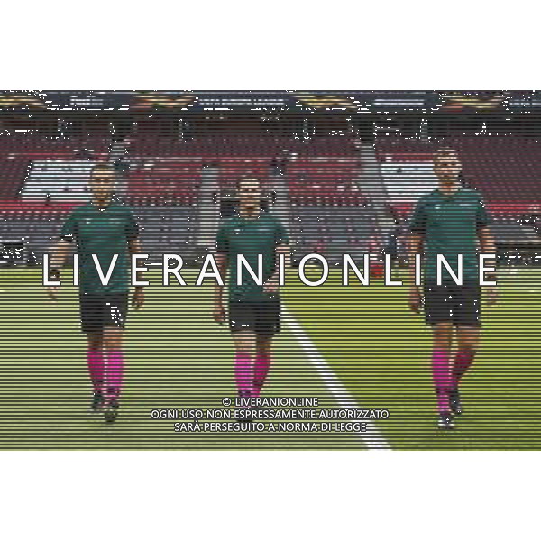 UEFA - FINALE EUROPA LEAGUE Germania 21/08/2020 Siviglia - Inter nella foto: arbitro danny makkelie mario diks hessel steegstra - terna arbitrale ©Claudio Zamagni/Agenzia Aldo Liverani during UEFA EUROPA LEAGUE Germany Final match between Siviglia and and F.C. Internazionale at Rhein Energie Stadium in Cologne on August 21 2020. photo credit by Claudio Zamagni/Aldo Liverani Photo Agency / AGENZIA ALDO LIVERANI SAS