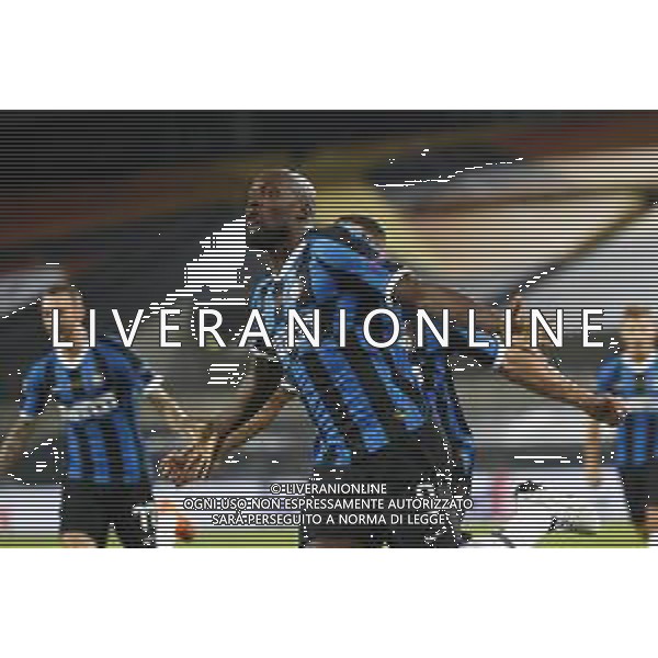 UEFA - FINALE EUROPA LEAGUE Germania 21/08/2020 Siviglia - Inter nella foto: esultanza Lukaku Rumelu (f.c.Internazionale)dopo il goal ©Claudio Zamagni/Agenzia Aldo Liverani during UEFA EUROPA LEAGUE Germany Final match between Siviglia and and F.C. Internazionale at Rhein Energie Stadium in Cologne on August 21 2020. photo credit by Claudio Zamagni/Aldo Liverani Photo Agency / AGENZIA ALDO LIVERANI SAS