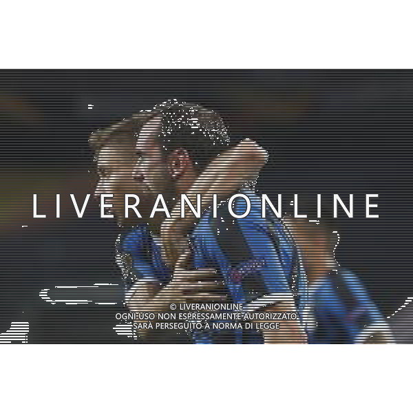 UEFA - FINALE EUROPA LEAGUE Germania 21/08/2020 Siviglia - Inter nella foto: esultanza Godin Diego (f.c.Internazionale)dopo il goal con nicolo\' barella ©Claudio Zamagni/Agenzia Aldo Liverani during UEFA EUROPA LEAGUE Germany Final match between Siviglia and and F.C. Internazionale at Rhein Energie Stadium in Cologne on August 21 2020. photo credit by Claudio Zamagni/Aldo Liverani Photo Agency / AGENZIA ALDO LIVERANI SAS