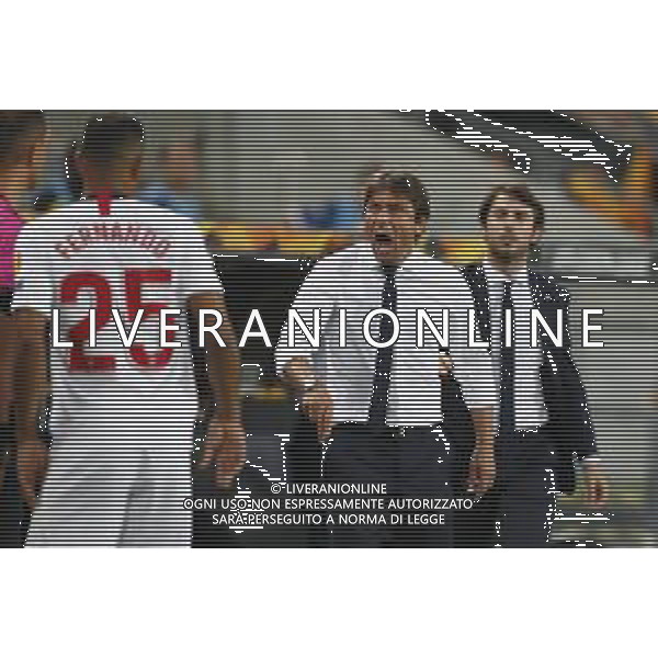 UEFA - FINALE EUROPA LEAGUE Germania 21/08/2020 Siviglia - Inter nella foto: Mister Antonio Conte (f.c.Internazionale) ©Claudio Zamagni/Agenzia Aldo Liverani Mister Antonio Conte (f.c.Internazionale) during UEFA EUROPA LEAGUE Germany Final match between Siviglia and and F.C. Internazionale at Rhein Energie Stadium in Cologne on August 21 2020. photo credit by Claudio Zamagni/Aldo Liverani Photo Agency