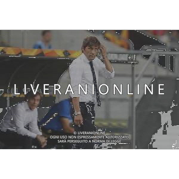 UEFA - FINALE EUROPA LEAGUE Germania 21/08/2020 Siviglia - Inter nella foto: Mister Antonio Conte (f.c.Internazionale) ©Claudio Zamagni/Agenzia Aldo Liverani Mister Antonio Conte (f.c.Internazionale) during UEFA EUROPA LEAGUE Germany Final match between Siviglia and and F.C. Internazionale at Rhein Energie Stadium in Cologne on August 21 2020. photo credit by Claudio Zamagni/Aldo Liverani Photo Agency