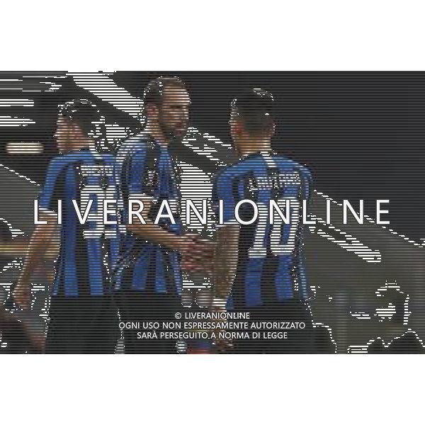 UEFA - FINALE EUROPA LEAGUE Germania 21/08/2020 Siviglia - Inter nella foto: Godin Diego (f.c.Internazionale) Martinez Lautaro (f.c.Internazionale) ©Claudio Zamagni/Agenzia Aldo Liverani Godin Diego (f.c.Internazionale) Martinez Lautaro (f.c.Internazionale) during UEFA EUROPA LEAGUE Germany Final match between Siviglia and and F.C. Internazionale at Rhein Energie Stadium in Cologne on August 21 2020. photo credit by Claudio Zamagni/Aldo Liverani Photo Agency
