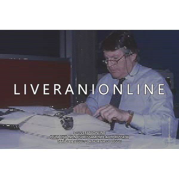 SALVATORE TOMMASI, detto RINO, giornalista, telecronista sportivo italiano - Retrospettiva Nella foto nel 1995 ©ARCHIVIO AGENZIA ALDO LIVERANI SAS