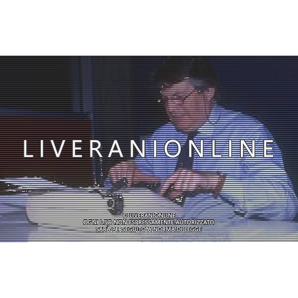 SALVATORE TOMMASI, detto RINO, giornalista, telecronista sportivo italiano - Retrospettiva Nella foto nel 1995 ©ARCHIVIO AGENZIA ALDO LIVERANI SAS