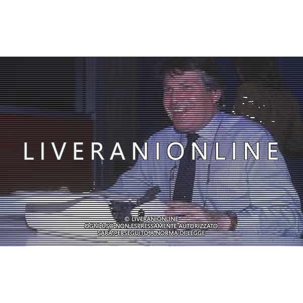 SALVATORE TOMMASI, detto RINO, giornalista, telecronista sportivo italiano - Retrospettiva Nella foto nel 1995 ©ARCHIVIO AGENZIA ALDO LIVERANI SAS