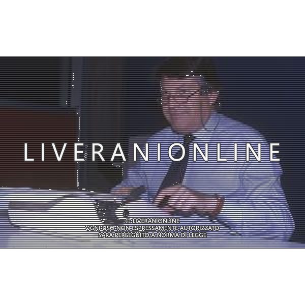 SALVATORE TOMMASI, detto RINO, giornalista, telecronista sportivo italiano - Retrospettiva Nella foto nel 1995 ©ARCHIVIO AGENZIA ALDO LIVERANI SAS