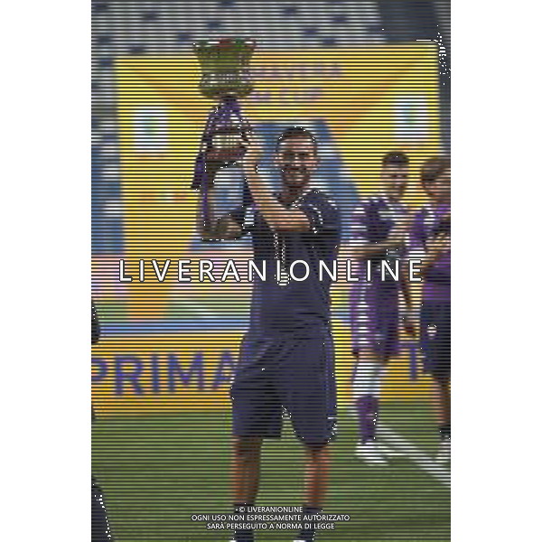 HELLAS VERONA - FIORENTINA COPPA ITALIA FINALE PRIMAVERA TIM CUP 2019/2020 REGGIO EMILIA MAPEI STADIUM 26.08.2020 NELLA FOTO ESULTANZA E FESTEGGIAMENTI A FINE GARA DEI GIOCATORI DELLA FIORENTINA VINCITORI DEL TROFEO - Alberto Aquilani allenatore ©SANTANDREA / AGENZIA ALDO LIVERANI SAS