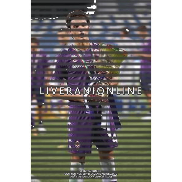 HELLAS VERONA - FIORENTINA COPPA ITALIA FINALE PRIMAVERA TIM CUP 2019/2020 REGGIO EMILIA MAPEI STADIUM 26.08.2020 NELLA FOTO ESULTANZA E FESTEGGIAMENTI A FINE GARA DEI GIOCATORI DELLA FIORENTINA VINCITORI DEL TROFEO - EDUARD DUTU ©SANTANDREA / AGENZIA ALDO LIVERANI SAS
