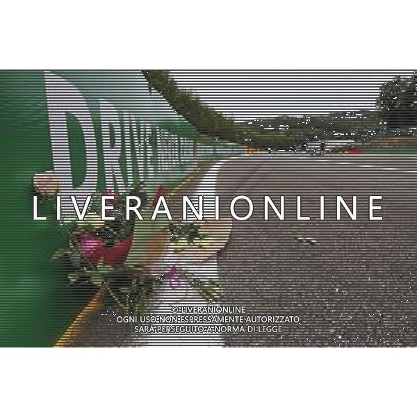 Circuit atmosphere - floral tributes to Anthoine Hubert. 27.08.2020. Formula 1 World Championship, Rd 7, Belgian Grand Prix, Spa Francorchamps, Belgium, Preparation Day. - www.xpbimages.com, EMail: requests@xpbimages.com © Copyright: Moy / XPB Images / AGENZIA ALDO LIVERANI SAS - ITALY ONLY EDITORIAL USE ONLY