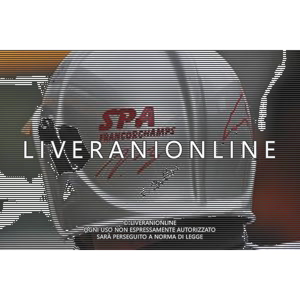 Circuit atmosphere - marshal\'s helmet signed by Valtteri Bottas (FIN) Mercedes AMG F1. 28.08.2020. Formula 1 World Championship, Rd 7, Belgian Grand Prix, Spa Francorchamps, Belgium, Practice Day. - www.xpbimages.com, EMail: requests@xpbimages.com © Copyright: Moy / XPB Images / AGENZIA ALDO LIVERANI SAS - ITALY ONLY EDITORIAL USE ONLY