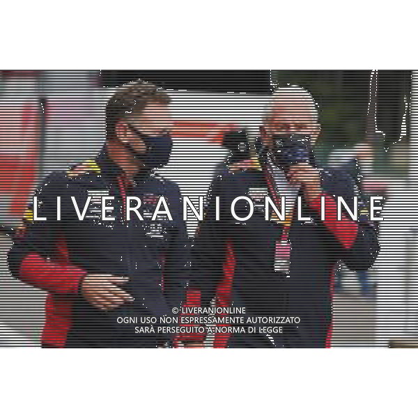 (L to R): Christian Horner (GBR) Red Bull Racing Team Principal with Dr Helmut Marko (AUT) Red Bull Motorsport Consultant. 29.08.2020. Formula 1 World Championship, Rd 7, Belgian Grand Prix, Spa Francorchamps, Belgium, Qualifying Day. - www.xpbimages.com, EMail: requests@xpbimages.com © Copyright: Moy / XPB Images / AGENZIA ALDO LIVERANI SAS - ITALY ONLY EDITORIAL USE ONLY